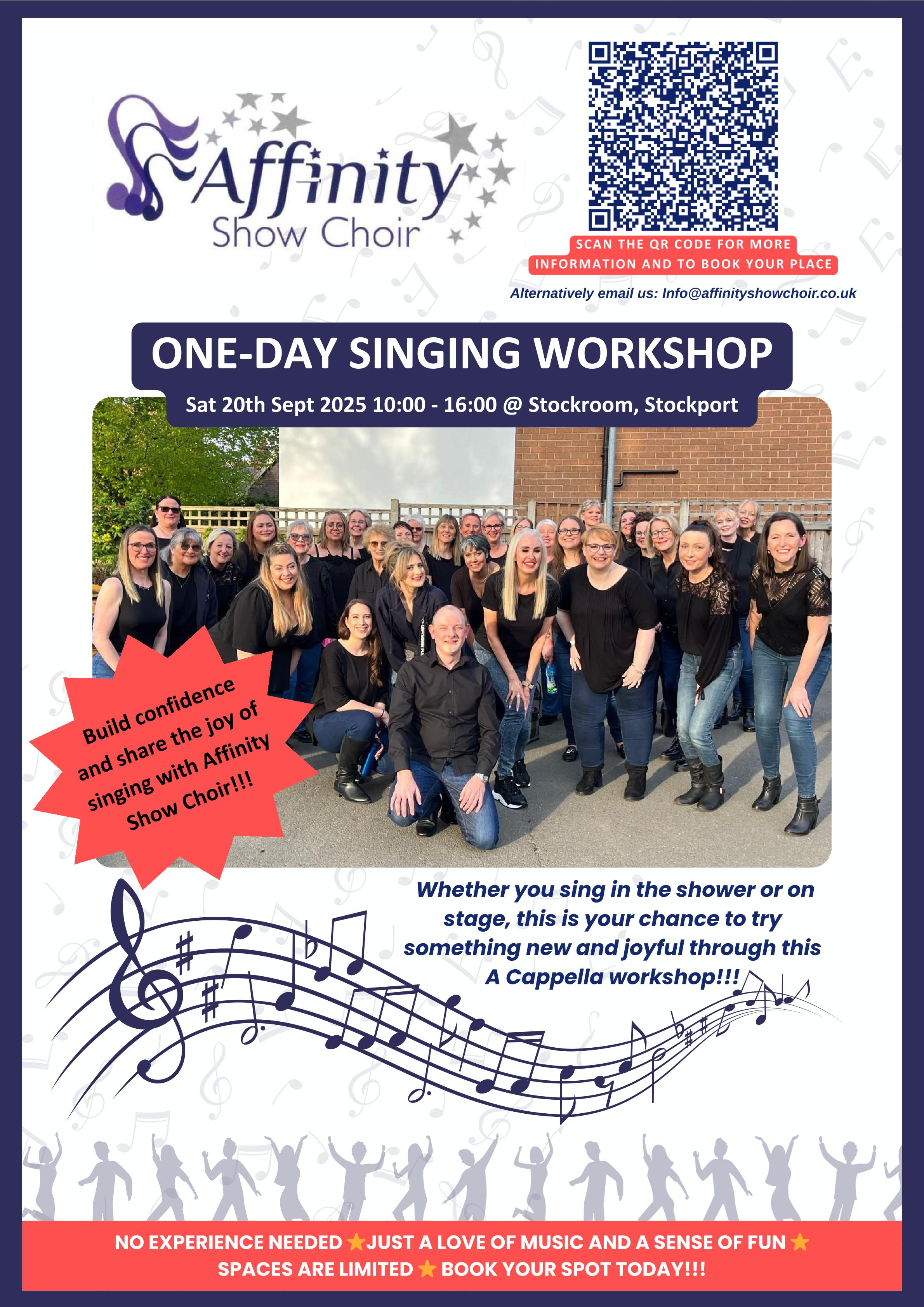 ONE-DAY SINGING WORKSHOP with Affinity Show Choir